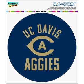 UC Davis Aggies Logo Automotive Car Window Locker Circle Bumper Sticker