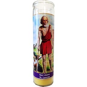 Staci19 St. Lazarus (San Lazaro) Yellow Devotional Candle