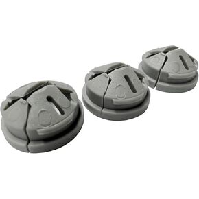 Dicio knockout cable connector 25 PCs push-in connector hole bushing Cable Clamp connector snap in, knockout cable connector 3/8 in. non metallic cable clamp hole bushing for junction box