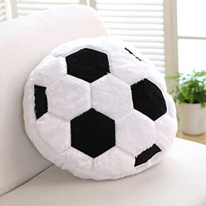 XIAOHONG Baseball Pillow Fluffy Baseball Plush Pillow Baseball Throw Pillow Soft Stuffed Baseball Plush Pillow Toy Durable Round Baseball Shaped Pillow Sport Toys Gift for Kids Room Decor (Yellow)