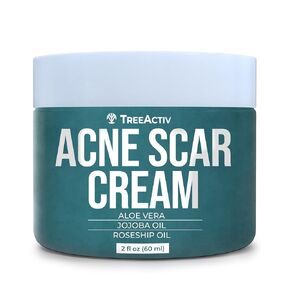 TreeActiv Acne Scar Treatment, 2 fl oz, Acne Scar Cream for Face, Gentle Acne Scars and Dark Spot Remover, Scar Lotion for Stretch Marks and Body Scars, Acne Scar Removal for All Skin Types, 500+ Uses
