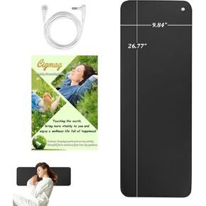 Grounding Mat, Earthing Mat Grounding Pad for Bed & Desk to Enhance Sleep, Relief Pain and Inflammation, Reduces Anxiety, Healthy Grounding Kit Gift with Grounding Wire for Working & Yoga