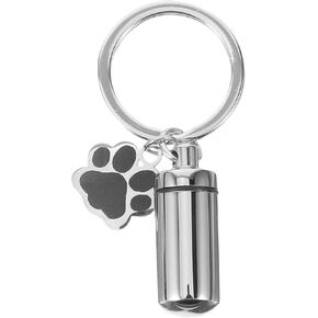 Kisangel Urn Keychain Metal Key Ring Dog Ash Container Urn Ash Key Hanging Ornament Ash Key Holder Urn Memorial Pendant Bag Hanging Ornament Key Chain Ornament Urn Pendant Urn Key Decor