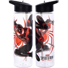 Marvel Miles Morales Game Verse Spiderman 24 Oz. Plastic Water Bottle
