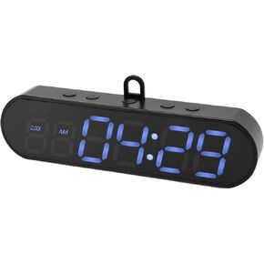 Portable Gym Timer, LED Display Interval Timer with Time Progress Bar/Rounds, Countdown/Up Stopwatch, Buzzer & Rechargeable Powered Battery Workout Timer for Home Gym Fitness