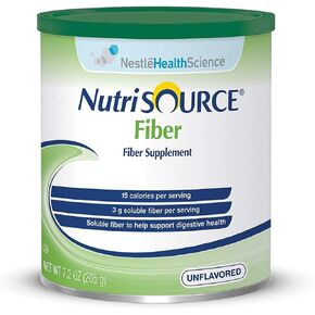 Oral Supplement Nutrisource Fiber Unflavored 7.2 Oz. Can Powder Sold By Each