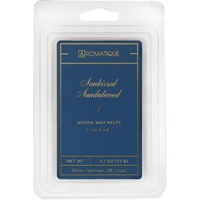 Aromatique Sunkissed Sandalwood Wax Melt, 2.7 Ounce, White