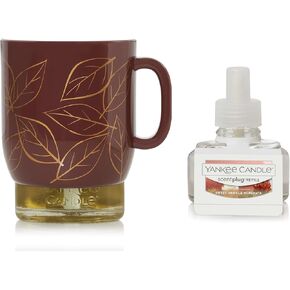 Yankee Candle Coffee Mug Scent-Plug Diffuser Base with a Sweet Vanilla Horchata Fragrance Electric Refill
