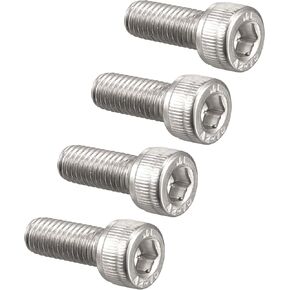 uxcell® M8x20mm 304 Stainless Steel Left Hand Thread Hex Socket Cap Screw Fastener 4pcs