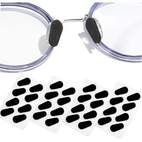 Nose Pads Self Stick Foam Eye Glass Nose Pads Anti Slip Eyeglass Nose Pads for Sunglasses Glasses Children's Glasses 16 Pairs (Skin Color/1.5mm)