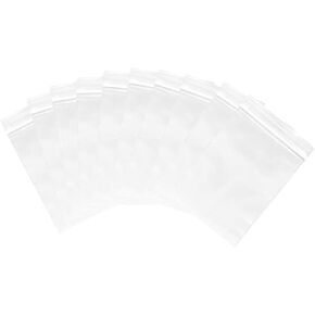 500 Pcs 4 x 6cm Mini Plastic Bags Transparent Seal Bags Small Clear Poly Zipper Bags Zip Seal Top Lock Bags for Jewelry Beads