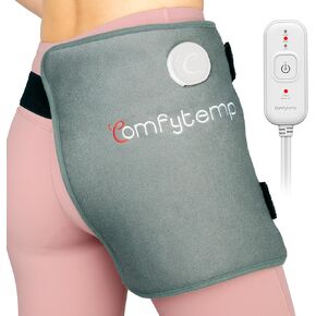 Comfytemp Hip Heating Pad for Hip/Sciatica Pain Relief - FSA HSA Eligible Hip Support Brace, Lower Back/Thigh/Buttock Electric Heat Pad, Fathers Day Dad Gift for Mom, Hot Physical Therapy (L/XL)
