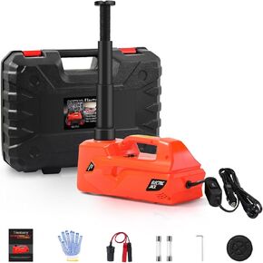 ZAISHANG Electric Car Jack 5T Hydraulic Floor Jack DC 12V Car Jack Kit with Electric Impact Wrench and Tire Inflator, Car Lift for Emergency Tire Change
