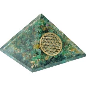 FASHIONZAADI Green Aventurine, Pyramids, Abundance Crystals, Chakra Pyramid, Pyramid, Meditation Pyramid, Pyramid Decor, Spiritual Gift