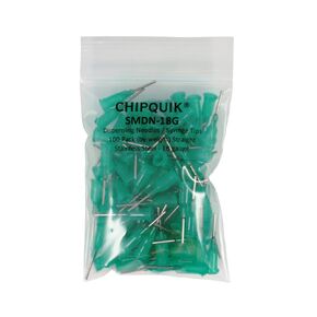 CHIP QUIK SMDN Dispensing Needles/Syringe Tips Straight Stainless Steel (0.5") - 12 to 27 Gauge (100, 23 Gauge)