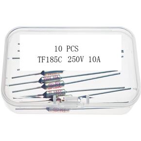 TF185C, RY 185C, 250V 10A TF185C, 185C 10A 250V, Metal Thermal Temperature Fuse RY185 185 ℃ suitable for Instant Pot IP-DUO60 (10 pcs) This TF185 is not manufactured by Instant Pot.