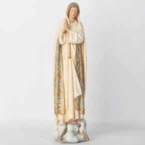 BC Catholic Our Lady of Fatima Statues, Blessed Virgin Mary Figurine for Altar, Holy Mother Madonna 12" H, Religious Gift to Mom, Classical Renaissance Sculpture by Buildclassic
