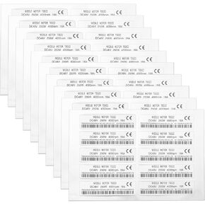 eMagTech 10pcs Mid Drive Motor Sticker 48V 250W Motor Waterproof Sticker Decal 6.1x1.6cm Motor CE Label Tags Compatible with Tongsheng TSDZ2 Electric Motor