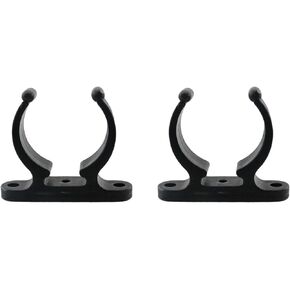 2PCS Black Nylon Ladder Hooks Spring Clamp Lightweight Easy Access Holder Bracket Nylon Clip Seat Tube Clamp Yacht Marine Hardware Accessories for Marines, Boats, Yachts