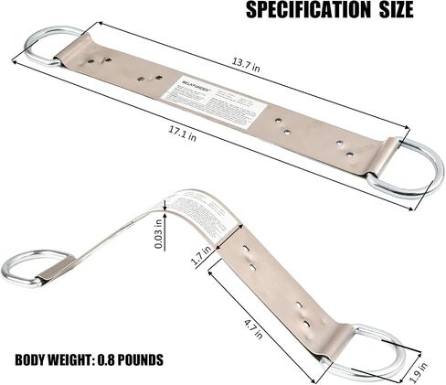 18-Inch Steel Permanent Roof Anchor Bracket with Dual D-Ring For Industrial/Construction ANSI Complaint in Saudi Arabia