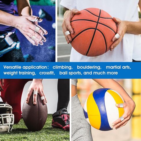 Finger Tape, 0.5 Inch x 10 Yard White Athletic Tape Extra Strong Adhesive, 3 Rolls Sport Tape, Medical Tape, Foot Tape for Rock Climbing, Grappling, Basketball, Lifters and BJJ Finger Tape in Saudi Arabia