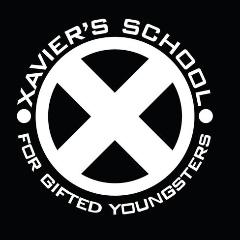 ملصق Yoonek Graphics Xavier's School مستوحى من X-Men (ارتفاع 10 بوصة، أبيض) in Kuwait