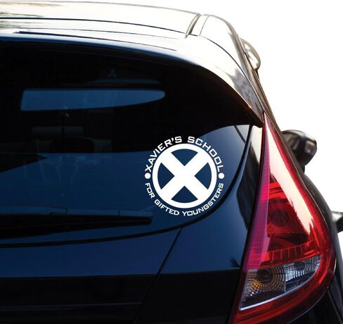 ملصق Yoonek Graphics Xavier's School مستوحى من X-Men (ارتفاع 10 بوصة، أبيض) in Kuwait