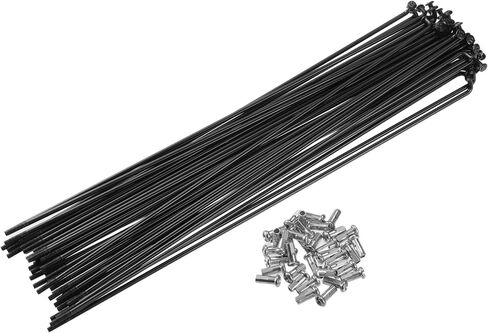X AUTOHAUX 40 Pcs Bicycle Steel Spokes 13G Bike Spoke 134mm Length with Nipples for Most Bicycle in Kuwait