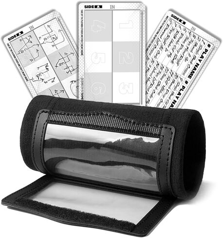 1NMORE أساور معصم لكرة القدم مع كتاب اللعب، مدرب معصم خلفي للشباب، أساور معصم للكرة اللينة مع بطاقات سوداء in Kuwait