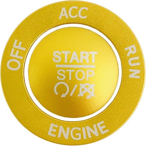 Push Start Stop Button Cover Trim for 2015-2021 Dodge Challenger Dodge RAM 1500 Dodge Charger, Aluminum Alloy, Red in Saudi Arabia