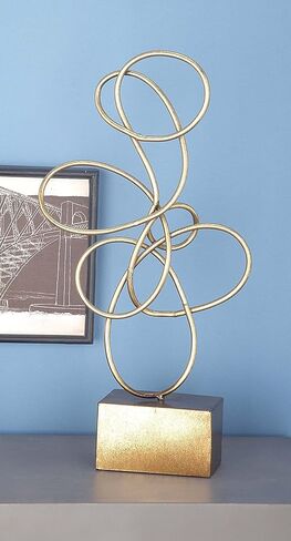 Deco 79 Metal Pocket watch Style Wall Clock with Rope Accent, 21" x 2" x 30", Brown in Saudi Arabia