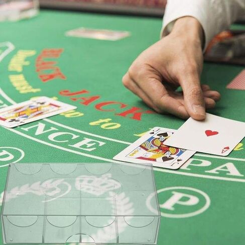 ibasenice Poker Chip Box Box Chip Box Hold'em Chip Box Acrylic Box Storage Box Four-compartment Transparent Box Rack Chip Tray Chips Poker Household Chip Case Storage Supplies Major Plastic in Saudi Arabia