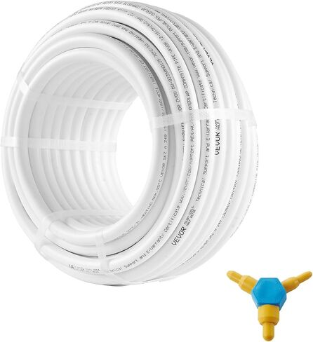 VEVOR PEX-AL-PEX Tube, 82ft, 5/8'' Diameter Aluminum-Plastic Composite Pipe Oxygen Barrier Radiant Floor PEX Pipe, 0.08'' Thickness Radiant Heat Floor Plumbing 25M Inner Aluminum Layer PEX Tubing Pipe in Saudi Arabia