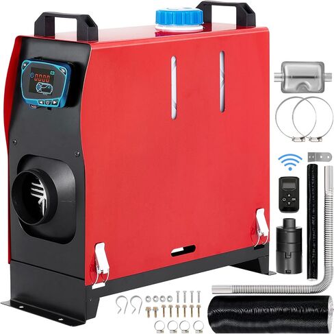 Diesel Air Heater, 12 V 5KW All in One Bunk Parking Heater, with Remote Control, LCD Thermostat Monitor, Silencer and Large Air Outlet for RV Trucks Bus and Trailer in Saudi Arabia