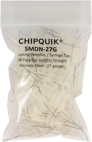 CHIP QUIK SMDN Dispensing Needles/Syringe Tips Straight Stainless Steel (0.5") - 12 to 27 Gauge (100, 23 Gauge) in Kuwait