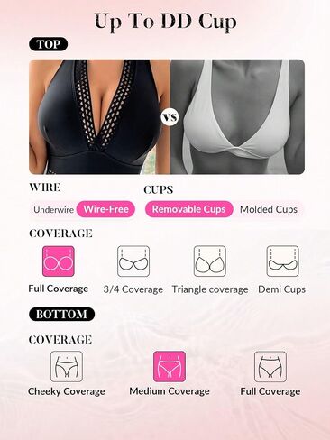 بدلة سباحة نسائية من MakeMeChic مكونة من قطعة واحدة مجوفة للتحكم في البطن وربطة عنق بدون ظهر مونوكيني in Saudi Arabia