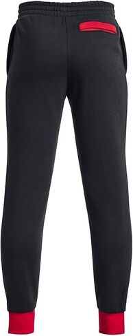 Boys' UA Rival Fleece Script Joggers in Saudi Arabia