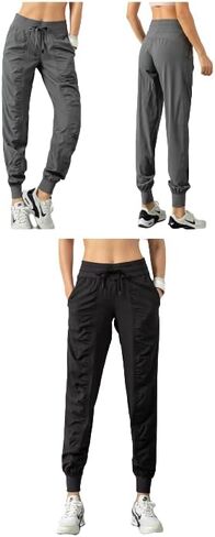 Simply B Fabric Drawstring Running Sport Joggers Women Quick Dry Athletic Gym Fitness Sweatpants with Two Side Pockets in Saudi Arabia