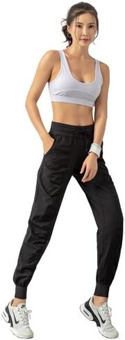Simply B Fabric Drawstring Running Sport Joggers Women Quick Dry Athletic Gym Fitness Sweatpants with Two Side Pockets in Saudi Arabia