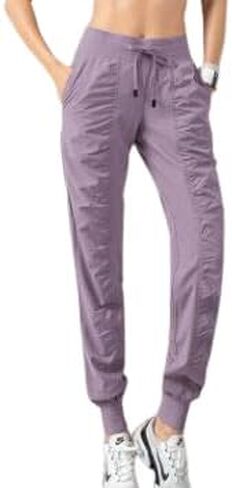 Simply B Fabric Drawstring Running Sport Joggers Women Quick Dry Athletic Gym Fitness Sweatpants with Two Side Pockets in Saudi Arabia