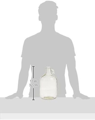 سدادة FastRack/جهاز تخمير زجاجي سعة 1 جالون/إبريق، شفاف in Kuwait