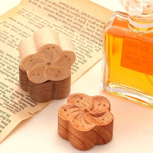 Wood Essential Oil Diffuser, Flower Shape Diffuser, Eco Friendly Aromatherapy for Stress Relief, Sleep Aid Diffused, Home Decor in Saudi Arabia