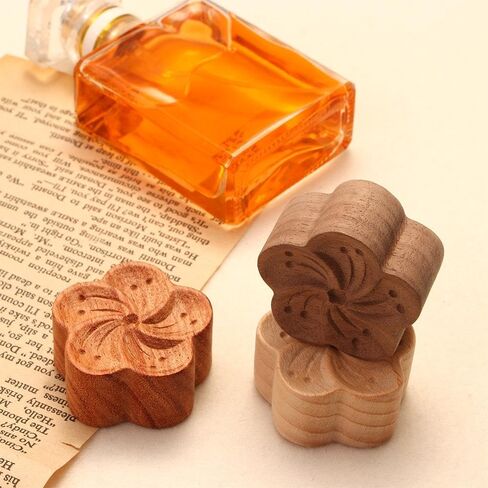 Wood Essential Oil Diffuser, Flower Shape Diffuser, Eco Friendly Aromatherapy for Stress Relief, Sleep Aid Diffused, Home Decor in Saudi Arabia