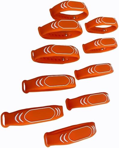 YARONGTECH MIFARE Classic 1K Wristband 13.56MHZ Black Silicone (Green-10pcs) in Saudi Arabia