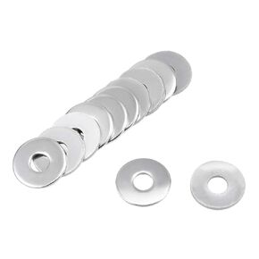 uxcell 150 Pcs 4mm x 12mm x 1mm 304 Stainless Steel Flat Washer for Screw Bolt
