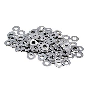 100pcs M2 2mm x 5mm x 0.5mm Metric Flat Washer Washers Zinc Plated