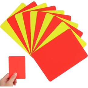 TOYANDONA Soccer Referee Cards, 10 Pcs Professional Red and Yellow Cards for Soccer Volleyball Rugby Baseball Referee Accessory Soccer Referee Card for Sport Competition