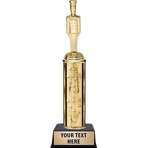 Crown Awards Chef Trophies, Gold Stars Chef Trophy with Custom Engraving Prime