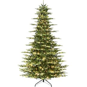 Puleo International 9 ft. Pre-Lit Aspen Fir Artificial Christmas Tree