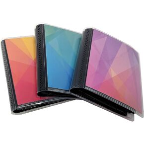 Instax Mini CocoPolka Photo Albums Pack of 3, Each Mini Album Holds Up to 192 2.1" x 3.4" Photos in Black Pockets. Flexible, Removable Covers Come in Geometric Patterns.